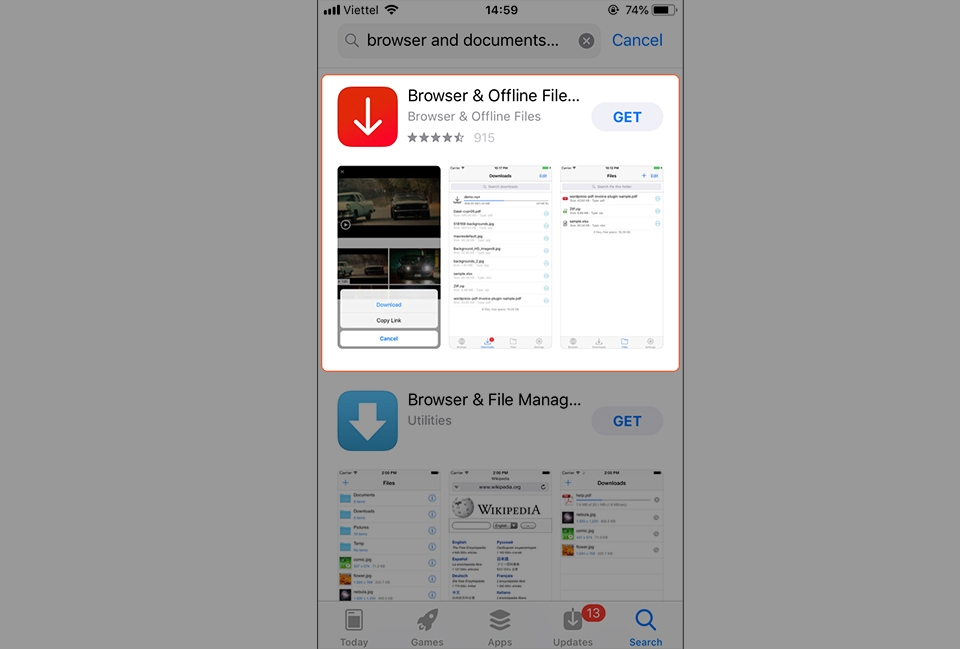 Thủ thuật tải phim/video để xem offline trên iPhone (Ảnh 2) Thủ thuật tải phim/video để xem offline trên iPhone (Ảnh 2)