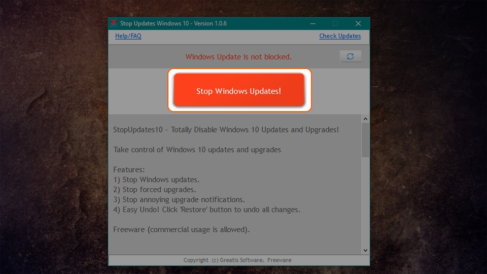 Chặn tự động cập nhật Windows chỉ với 1 cú ấn chuột (Ảnh 2)