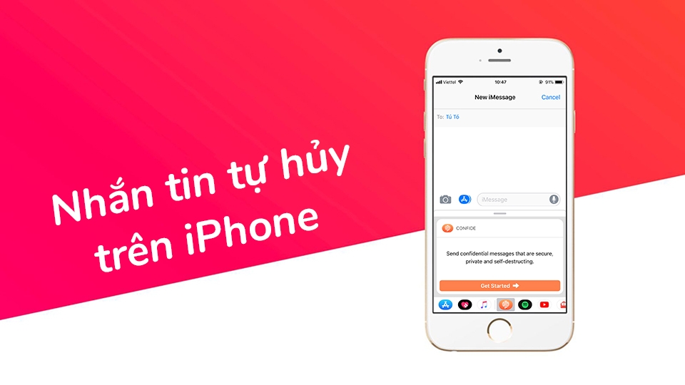 Cách gửi tin nhắn, hình ảnh tự hủy trên iPhone (Ảnh 1)