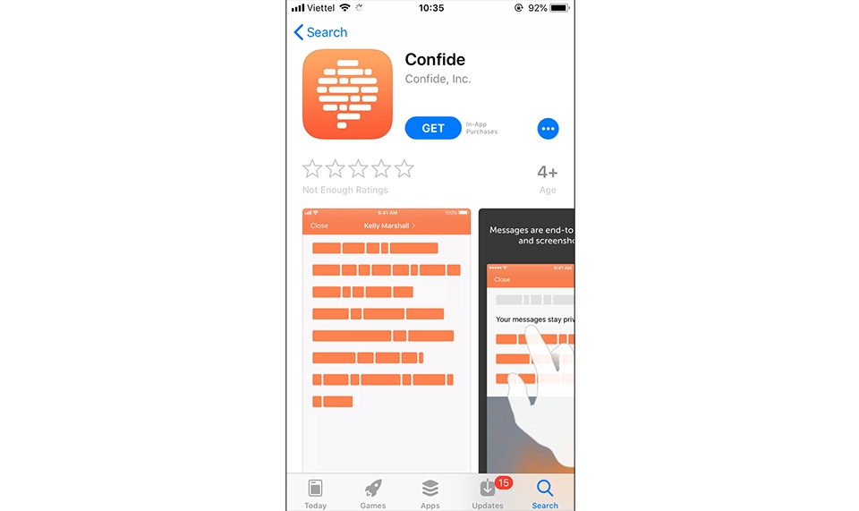 Cách gửi tin nhắn, hình ảnh tự hủy trên iPhone (Ảnh 2)