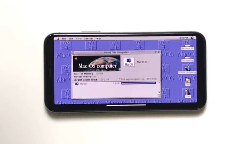 iPhone X chạy Mac OS 8 iPhone X chạy Mac OS 8