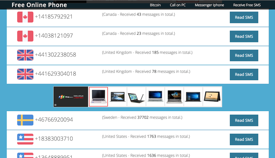 Dịch vụ FreeOnlinePhone.