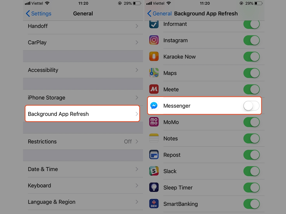 Thủ thuật sử dụng Messenger ít ngốn pin trên iPhone (Ảnh 5)