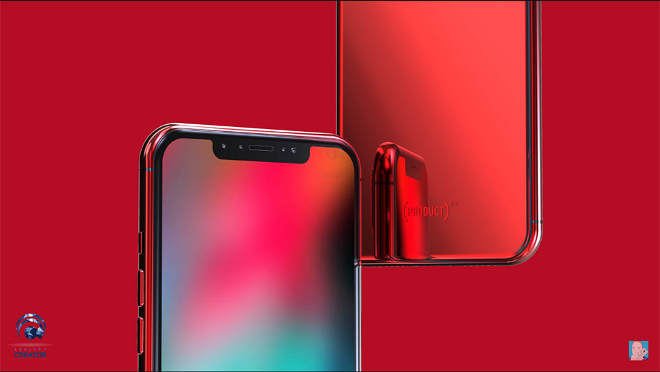 Concept iPhone X và X Plus màu đỏ tuyệt đẹp (ảnh 2)
