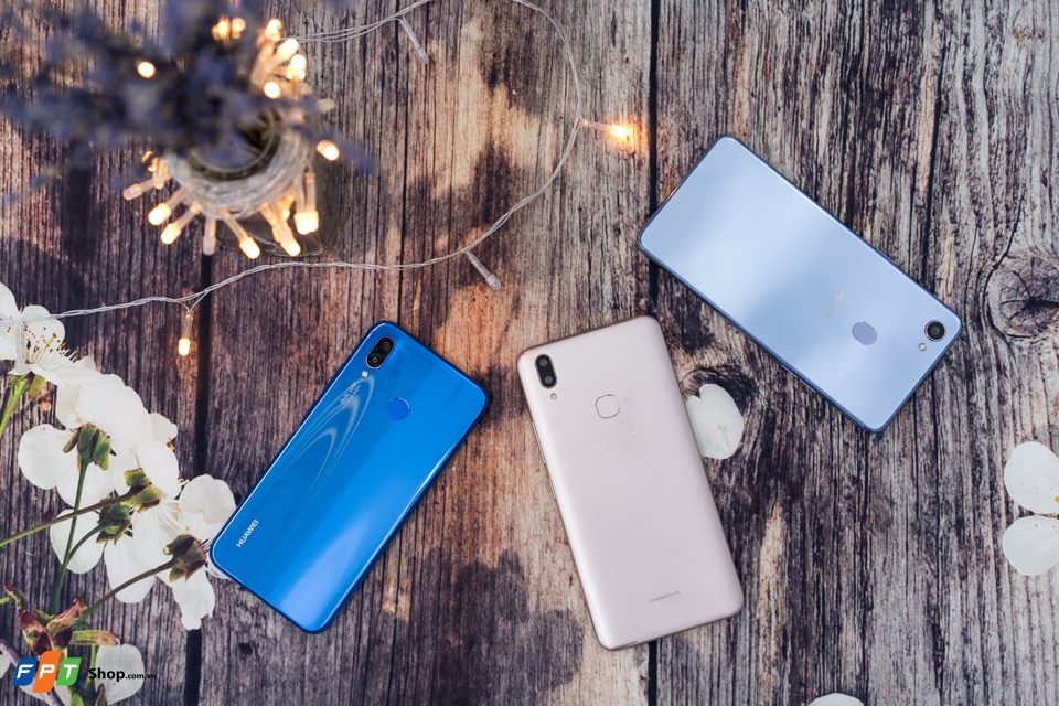 So sánh OPPO F7, Vivo V9, Huawei Nova 3e: