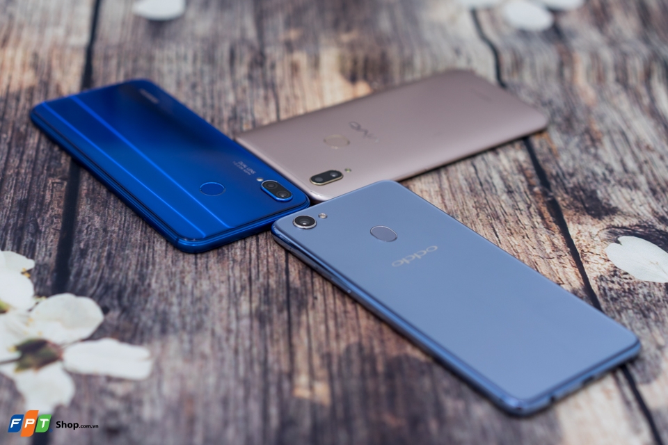 So sánh OPPO F7, Vivo V9, Huawei Nova 3e: