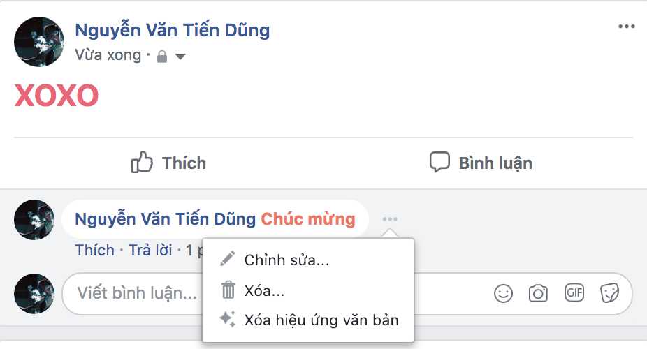 HIệu ứng chữ facebook 04 HIệu ứng chữ facebook 04