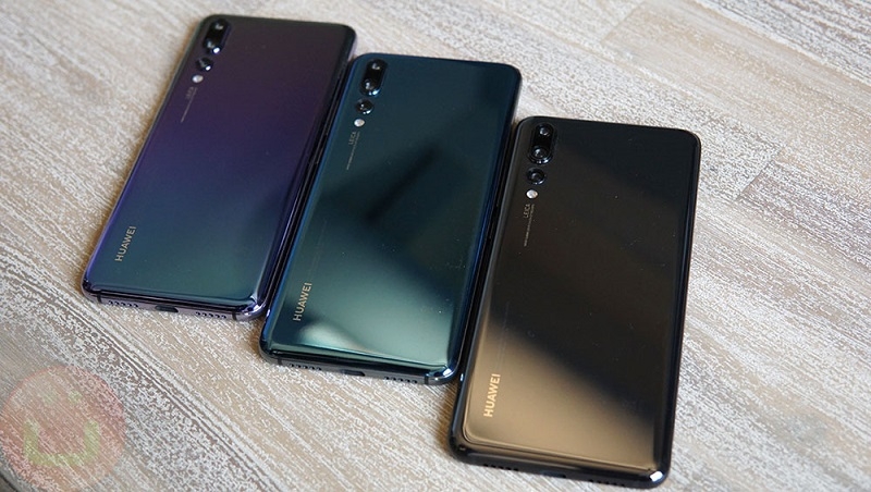 Hình ảnh Huawei P20 Pro với 3 phiên bản màu khác nhau Hình ảnh Huawei P20 Pro với 3 phiên bản màu khác nhau