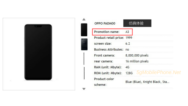 Đây là giá bán, cấu hình của Oppo A3