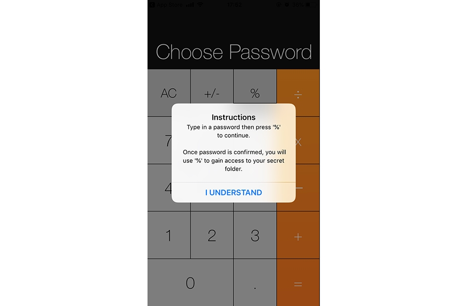 Cách giấu mọi dữ liệu trên iPhone với Fake Calculator (Ảnh 3) Cách giấu mọi dữ liệu trên iPhone với Fake Calculator (Ảnh 3)