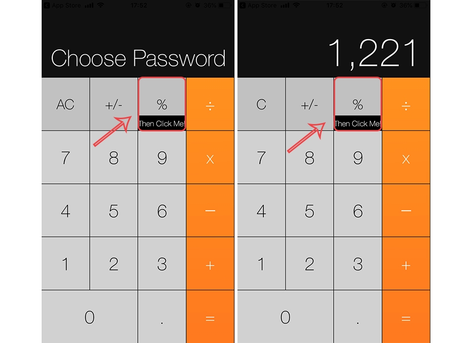 Cách giấu mọi dữ liệu trên iPhone với Fake Calculator (Ảnh 4) Cách giấu mọi dữ liệu trên iPhone với Fake Calculator (Ảnh 4)