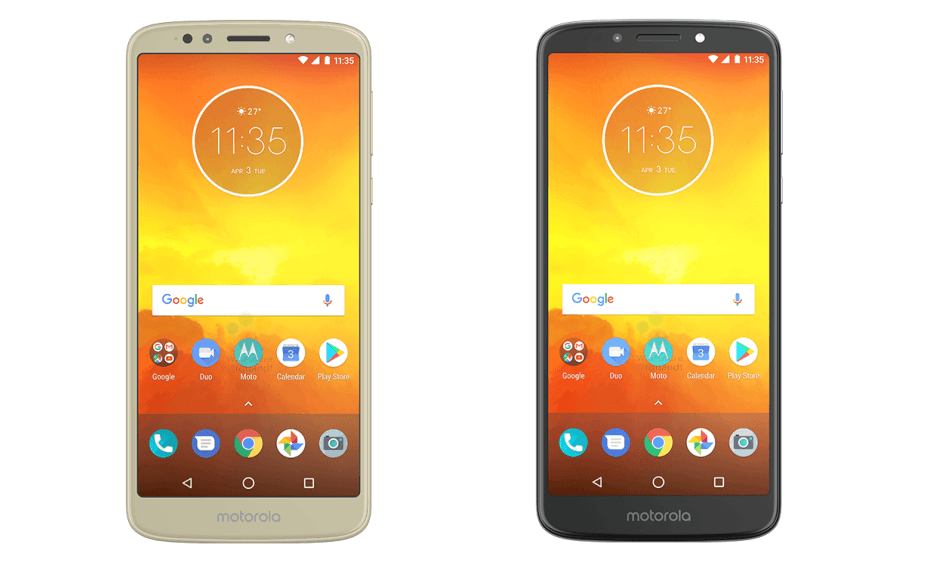 Motorola Moto E5 Render photos