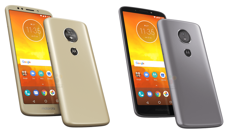 Motorola Moto E5 Render photos