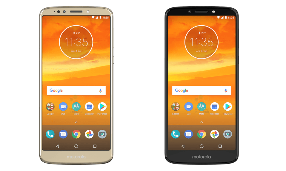 Bộ ảnh render Moto E5 Plus