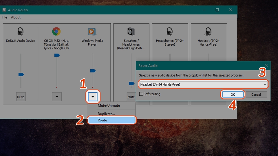 Dùng song song loa ngoài và tai nghe trên máy tính (Ảnh 3) Dùng song song loa ngoài và tai nghe trên máy tính (Ảnh 3)