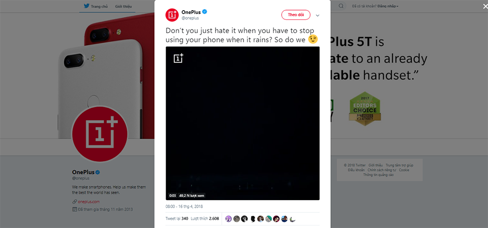 OnePlus 6 sẽ có tính năng chống nước