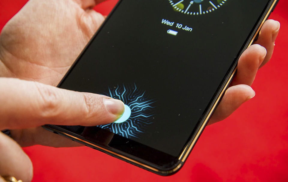 vân tay dưới màn hình trên Galaxy Note 9