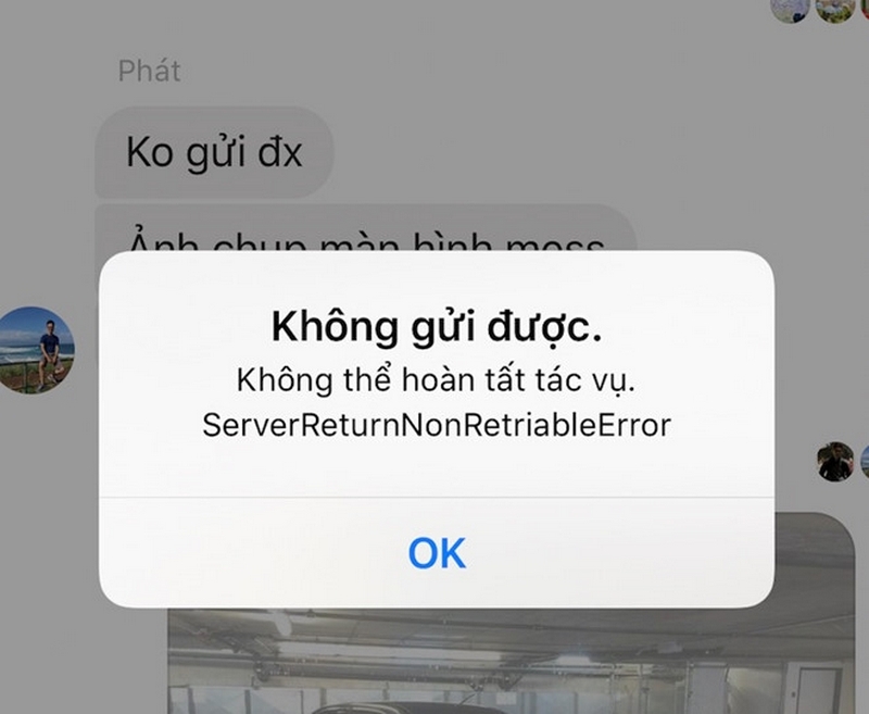 Tối 18/4 nhiều người không không thể gửi ảnh qua Facebook Messenger