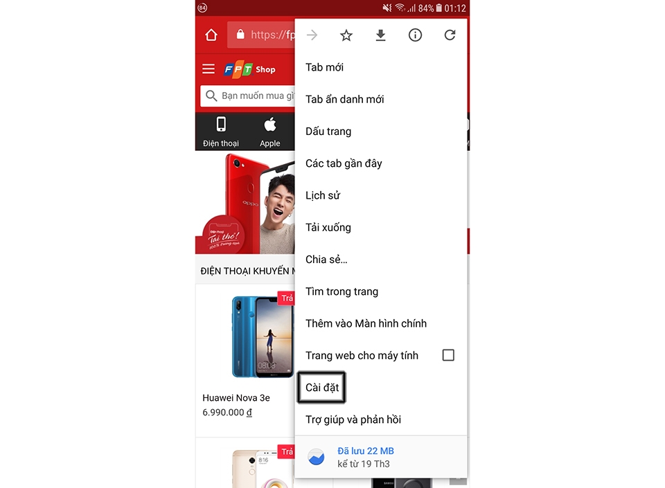 Chặn quảng cáo trên Chrome Android 02 Chặn quảng cáo trên Chrome Android 02