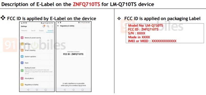 LG Q7 đạt chứng nhận FCC