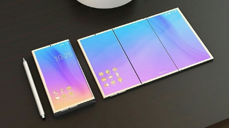 Smartphone uốn dẻo của Samsung sẽ rất đặc biệt, có tới 3 màn hình OLED