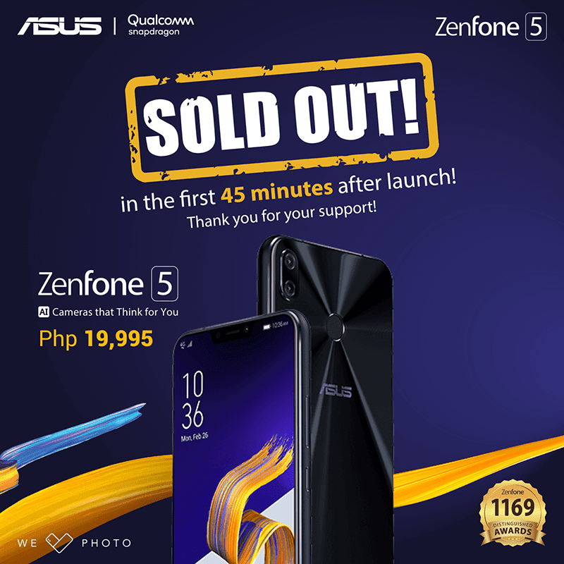 ASUS ZenFone 5 2018 “cháy hàng” chỉ sau 45 phút bán ra! (ảnh 2) ASUS ZenFone 5 2018 “cháy hàng” chỉ sau 45 phút bán ra! (ảnh 2)