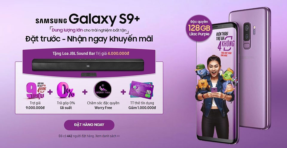 Tại sao Galaxy S9+ Tím Lilac 128GB lại đáng mua đến vậy?