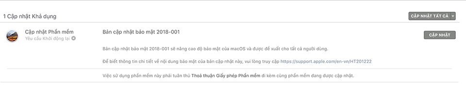 macOS 10.13.4 update