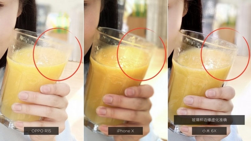 Há hốc mồm ảnh chụp selfie xóa phông của Mi 6X so với iPhone X và OPPO R15