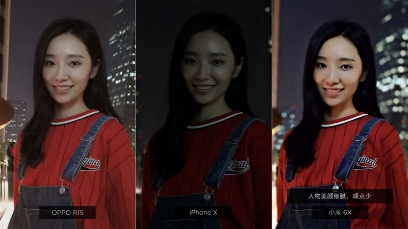 Há hốc mồm ảnh chụp selfie xóa phông của Mi 6X so với iPhone X và OPPO R15