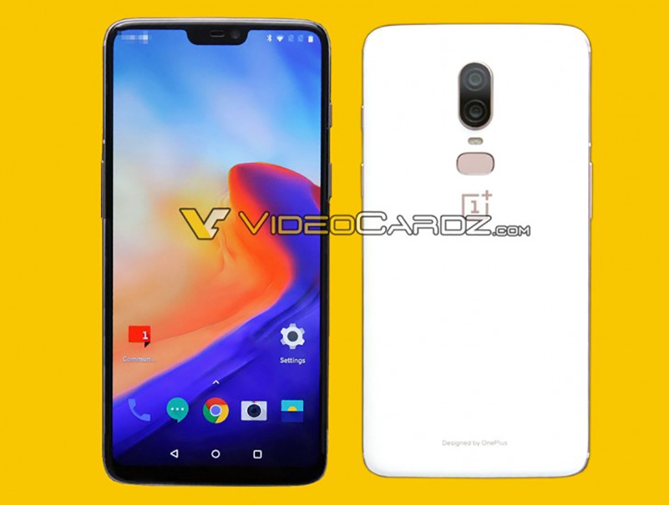 Ảnh render OnePlus 6