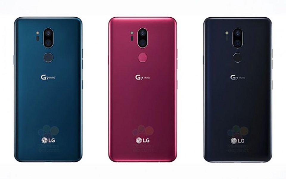 LG G7 THinQ lộ ảnh render với 3 màu sắc mới