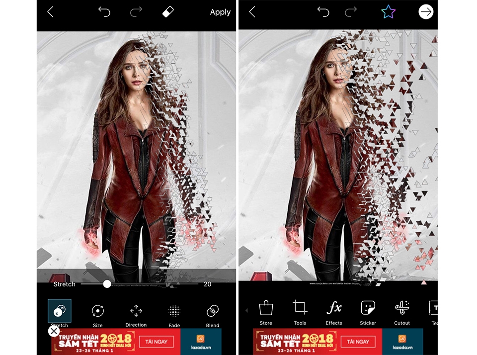 Cách làm hiệu ứng ảnh tan biến như trong phim Infinity War (Ảnh 5) Cách làm hiệu ứng ảnh tan biến như trong phim Infinity War (Ảnh 5)