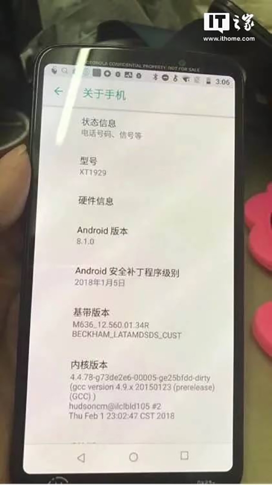 Moto Z3 Play lộ ảnh trên tay (ảnh 1)