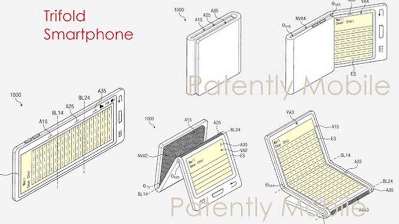 bằng sáng chế smartphone màn hình gập 02