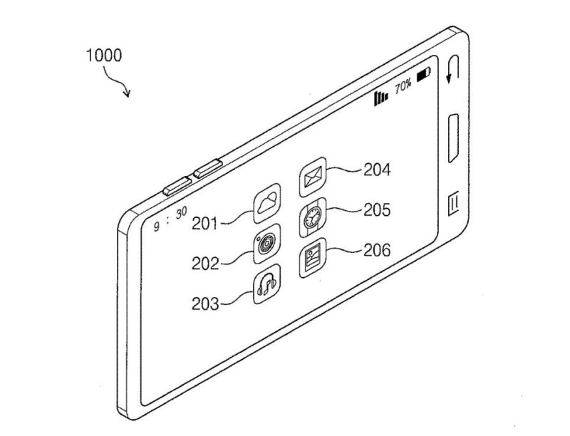 bằng sáng chế điện thoại màn hình gập Samsung