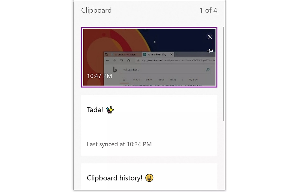 new clipboard windows 10