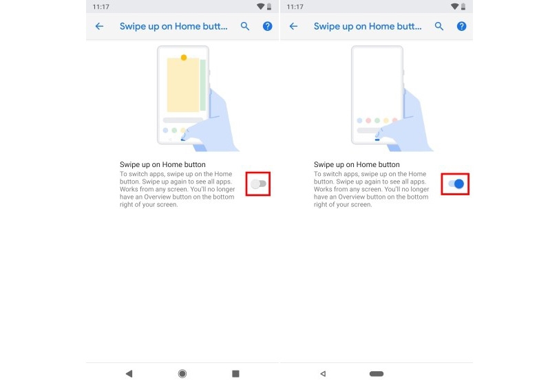 Kích hoạt thanh điều hướng Android P 03