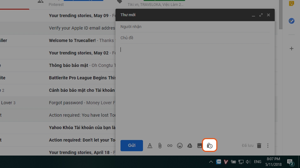 Hướng dẫn sử dụng tính năng gửi Email bí mật mới trên Gmail (Ảnh 2) Hướng dẫn sử dụng tính năng gửi Email bí mật mới trên Gmail (Ảnh 2)