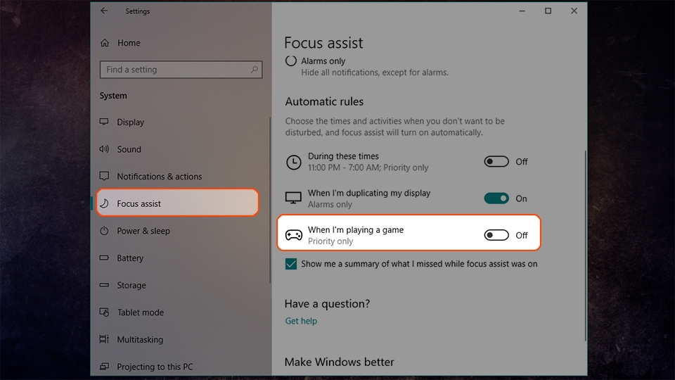 Tối ưu giúp chơi game mượt mà hơn trên Windows 10 April 2018 (Ảnh 6)