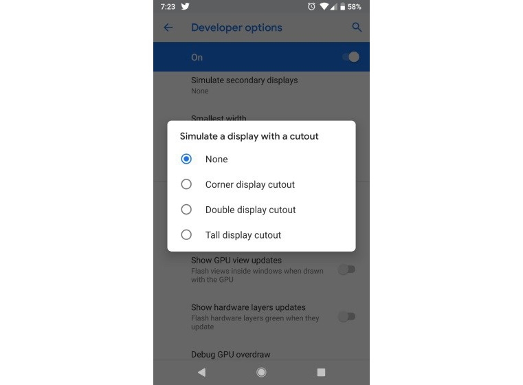 Notch Android P