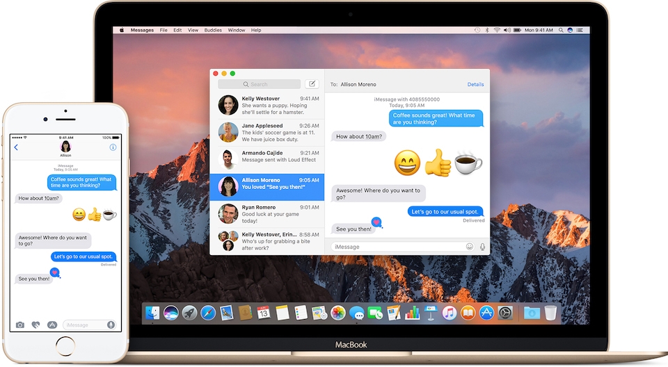 iMessage hiện hỗ trợ cả nền tảng iOS và macOS.