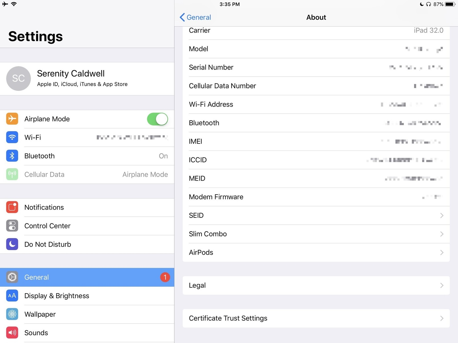 Vào Settings trên điện thoại hoặc iPad Vào Settings trên điện thoại hoặc iPad