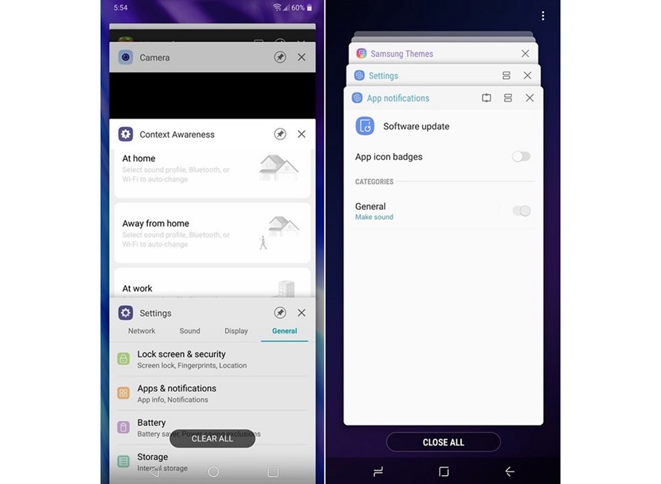 So sánh giao diện LG G7 ThinQ và Galaxy S9 05