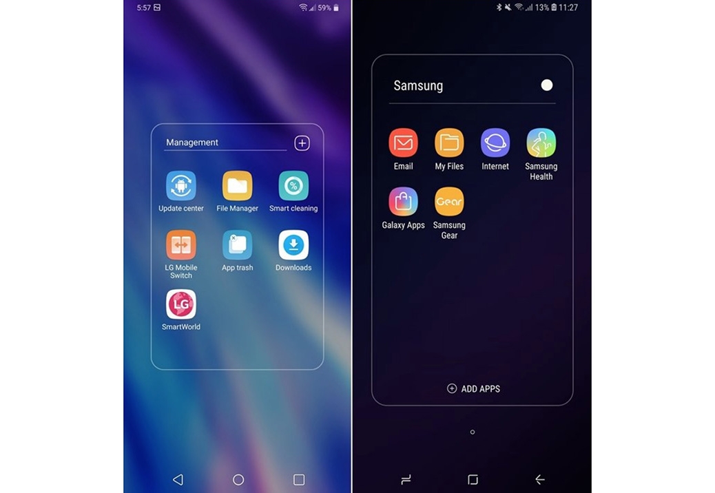 So sánh giao diện LG G7 ThinQ và Galaxy S9 08
