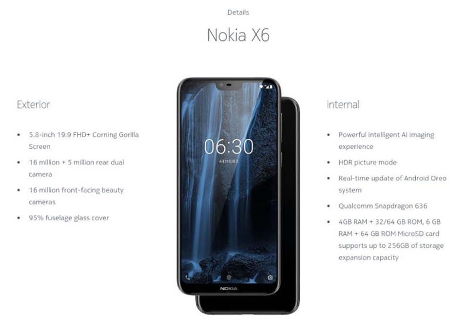 Xiaomi Redmi Note 5 vs Nokia X6 06 Xiaomi Redmi Note 5 vs Nokia X6 06