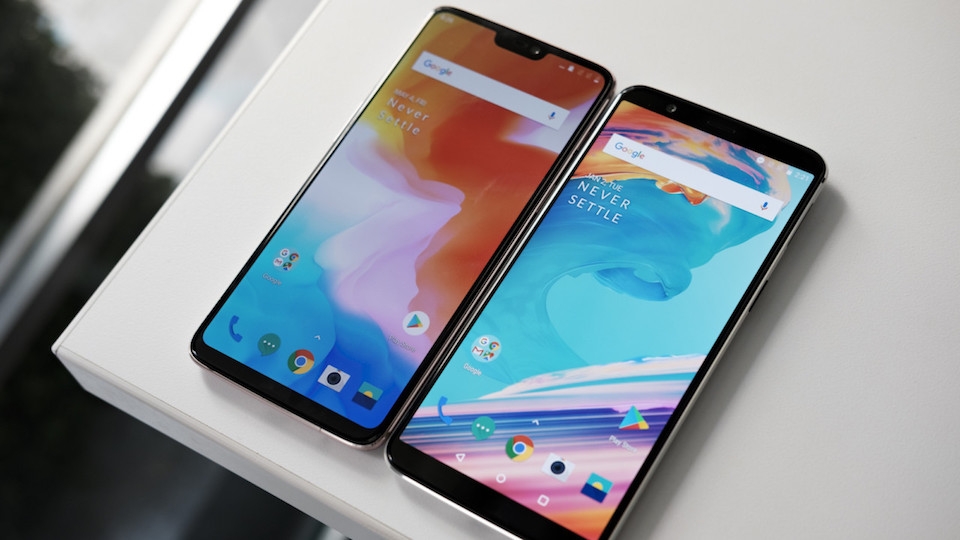 Trên tay và đánh giá OnePlus 6 có thiết kế toàn kính Kích thước của OnePlus 6 tương đồng với OnePlus 5T.