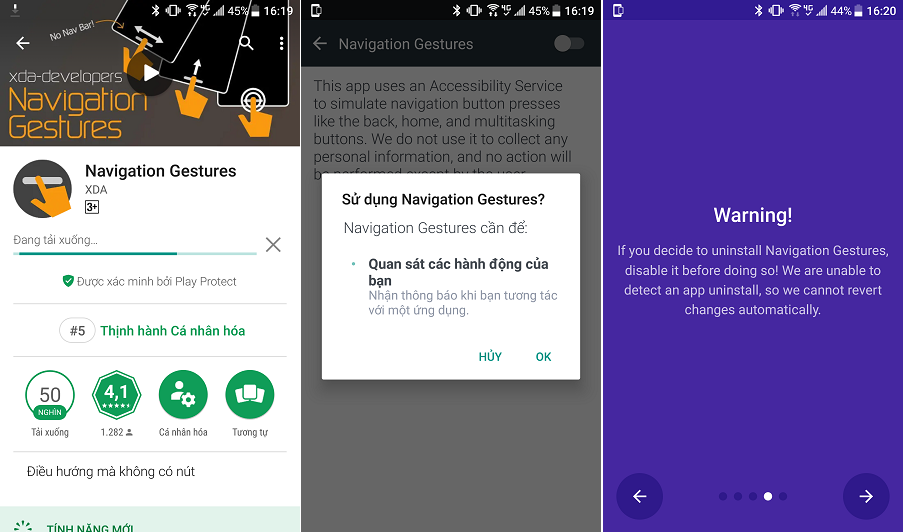 Cách điều khiển bằng cử chỉ vuốt thả tương tự Android P Cách điều khiển bằng cử chỉ vuốt thả tương tự Android P