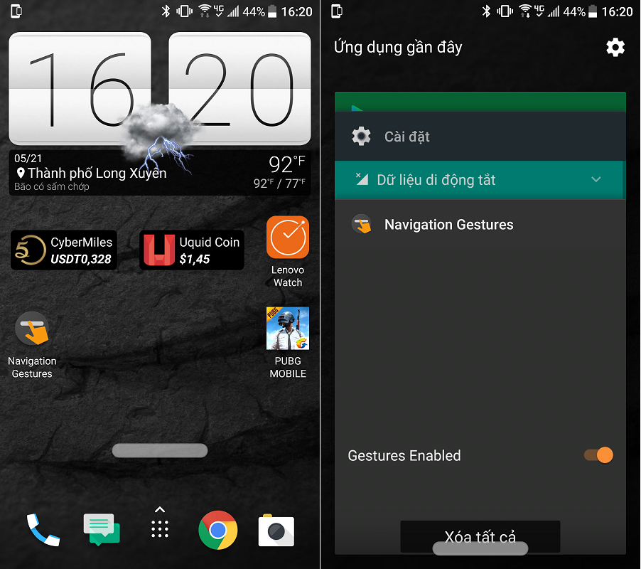 Cách điều khiển bằng cử chỉ vuốt thả tương tự Android P Cách điều khiển bằng cử chỉ vuốt thả tương tự Android P