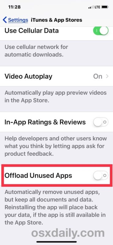 Tao tác tắt tính năng tự xoá ứng dụng trên iOS Tao tác tắt tính năng tự xoá ứng dụng trên iOS